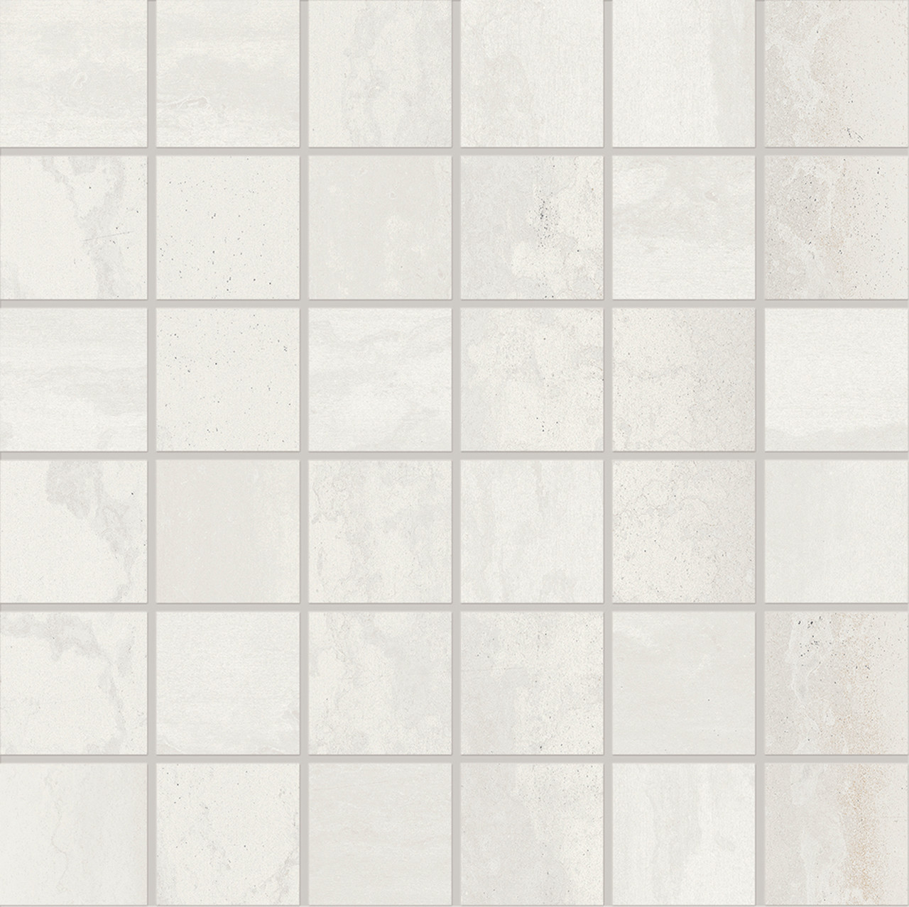 Metallica Steel White 2x2 Mosaics