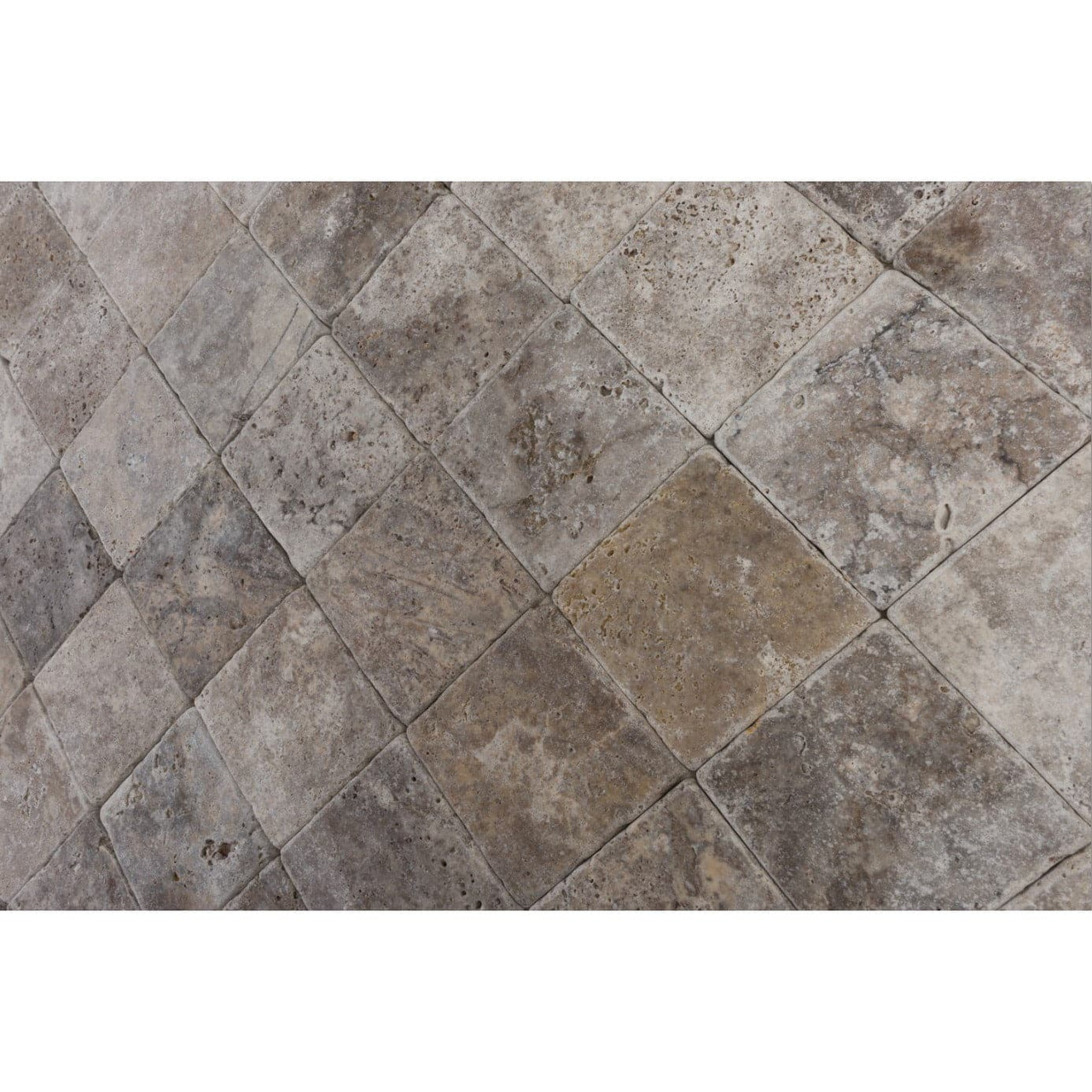 Storm Tumbled 4x4 Travertine Tiles