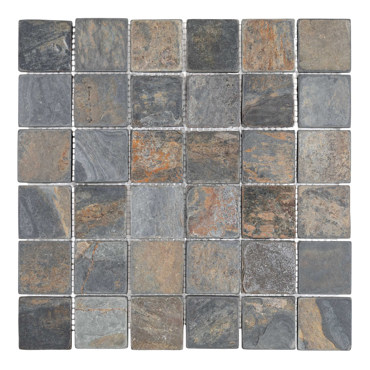 California Gold Slate Square 2″ X 2″
Tumbled