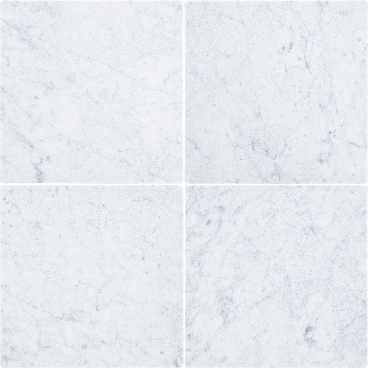 Italian White Carrara Marble 12x12 Tumbled
