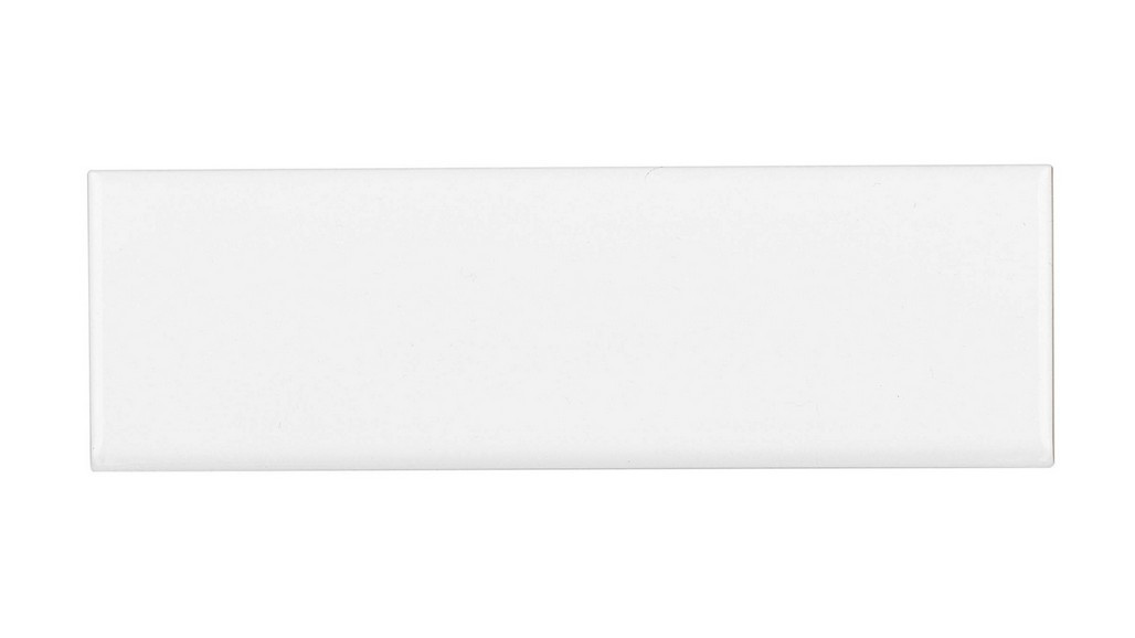 Ice White Gloss 3x10 Bullnose Finished on 10" Side