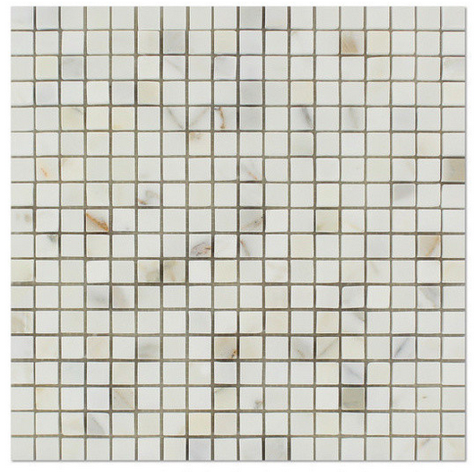 Calacatta Gold Honed 5/8"x5/8" Square Mosaic