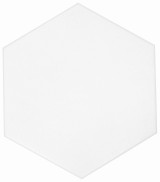 Casablanca White Matte 8x9 Hexagon Porcelain Tile