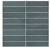 Fathom Blue Matte 2.5"x10" Ceramic Wall Tiles