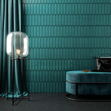 Grace O Teal Matte 3"x12" Ceramic Wall Tiles