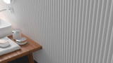 Stripes White Matte 3x12 Ceramic Wall Tile