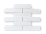 Ice White Gloss 2"x8" Ceramic Wall Tiles