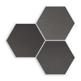 Six Hexa Graphite 5.5”x6.3” Porcelain Hexagon Tiles