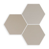Six Hexa Greige 5.5”x6.3” Porcelain Hexagon Tiles