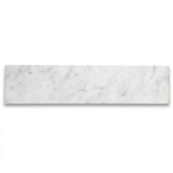Carrara White Marble 3x12 Subway Tile Honed