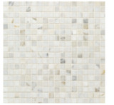 Calacatta Gold Marble Mosaic Honed Stone Straight Joint 5/8x5/8 Mosaic