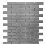 Stainless Steel 1"x2" Brick Set Mosaic Tiles
