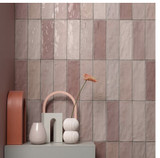 Trinity Pink Gloss 2.6"x7.9" Ceramic Wall Tile