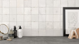 Mestizaje Zellige 5 x 5 Ceramic Tiles - White Gloss Tile