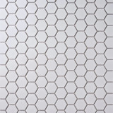 Alameda White Matte 2" Hexagon Mosaic 12"x12"