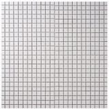 Alameda White Matte 1"x1" Square Mosaics 12x12