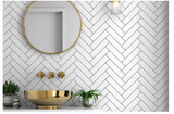 Ice White Gloss 3"x12" Ceramic Wall Tile