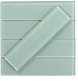 Light Mint 3x12 Glass Tile  ( Green Whisper)