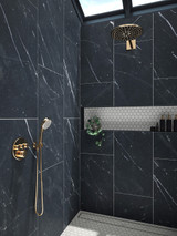 Nero Marquina Honed 12x24 Marble Tile