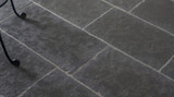 Belgium Black Limestone Antique Brushed Handcut 12"x24"