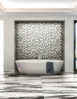 B&W Marble Fall Matte 24x48