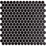 Onix Penny Round Black Shiny
