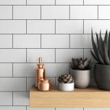 Ice White Gloss 3"x6" Ceramic Wall Tiles