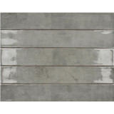 Zellige Tender Gray Gloss 2.5"x16" Ceramic Wall Tiles