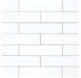 Ice White Matte 3x12 Ceramic Wall Tiles