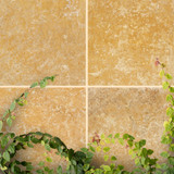 Golden Siena Travertine 18×18 Filled/ Honed
