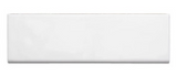 Maiolica White 3X10 Bright Ceramic Bullnose