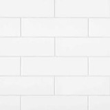 Ice White Gloss 4.25"x16" Ceramic Wall Tile