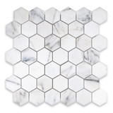 Calacatta Gold Marble Hexagon 2″
Honed/ Polished