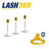 QEP LASH 360 Tile Leveling System Clips 1/16" - (B) In-line Bag of 100