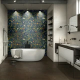 Wonderspace Blossom Blue 24"x48" Porcelain Tile