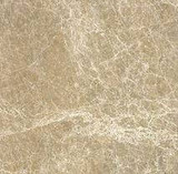 Portland Direct Tile & Marble Light Emperador Brushed 6x6 Marble Tiles, close-up of beige marble tile with natural veining and brushed finish.
