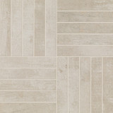 Revive Vanilla Lines Mosaic 12x12 Porcelain Tile