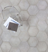 Castello Grigio 12x24, 3x12 Bullnose, 4x12, 16x14 Hexagon Tiles, 2x2 Matching Mosaics