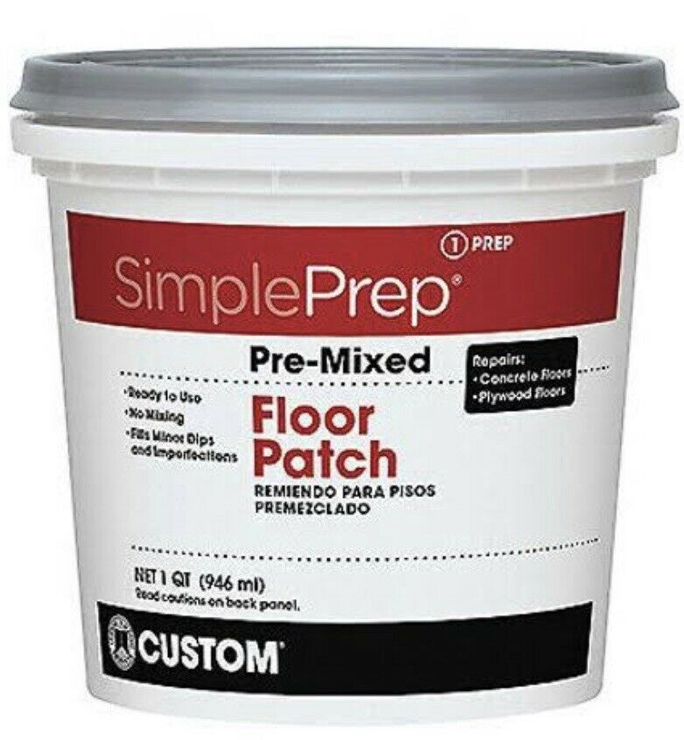 Custom Building Products Simple Prep Ready to Use Gray Patch 1 qt. Floor Patch