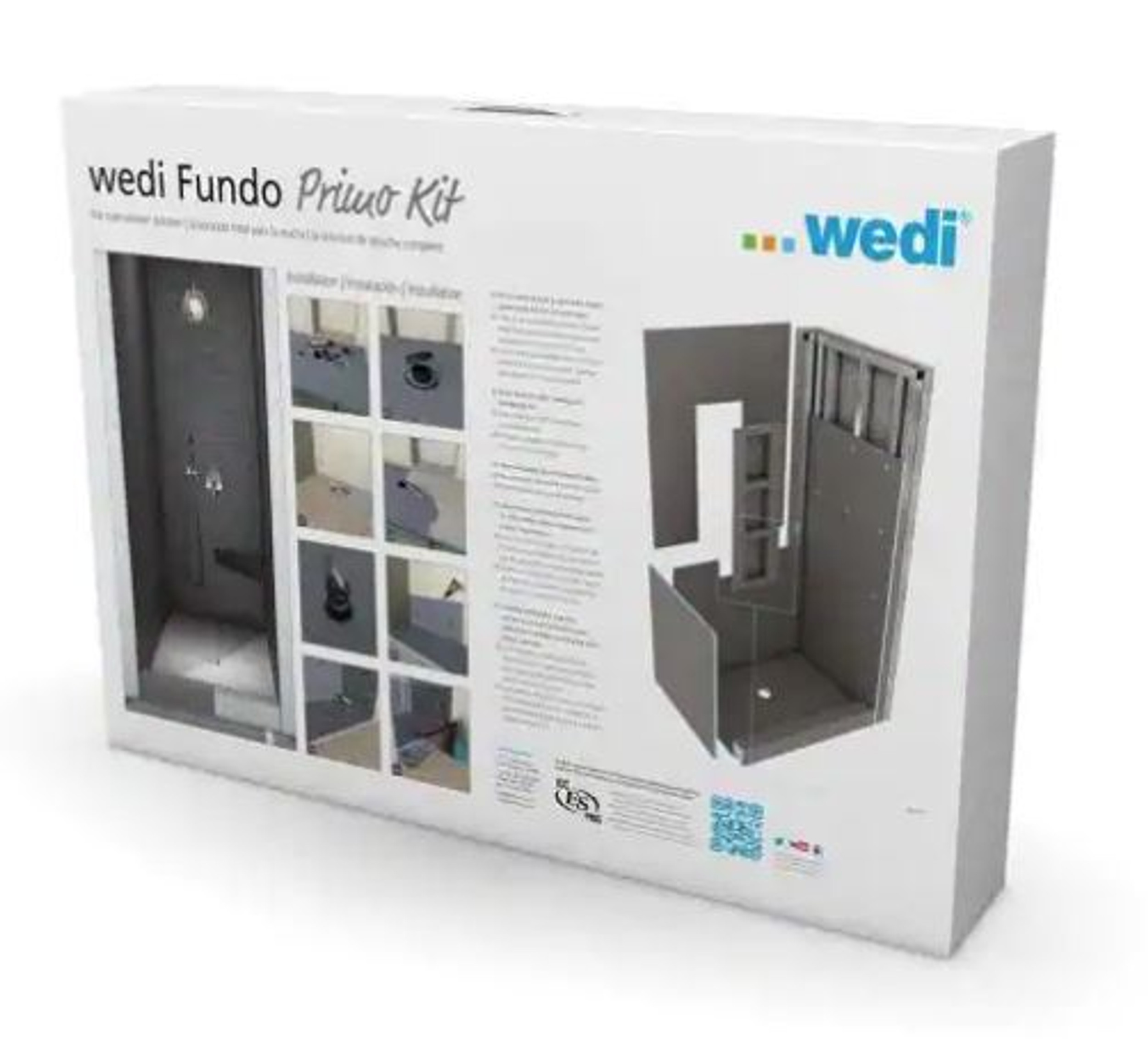 Wedi Shower Kit - Primo 36 in. x 48 in. Center Drain US2000009