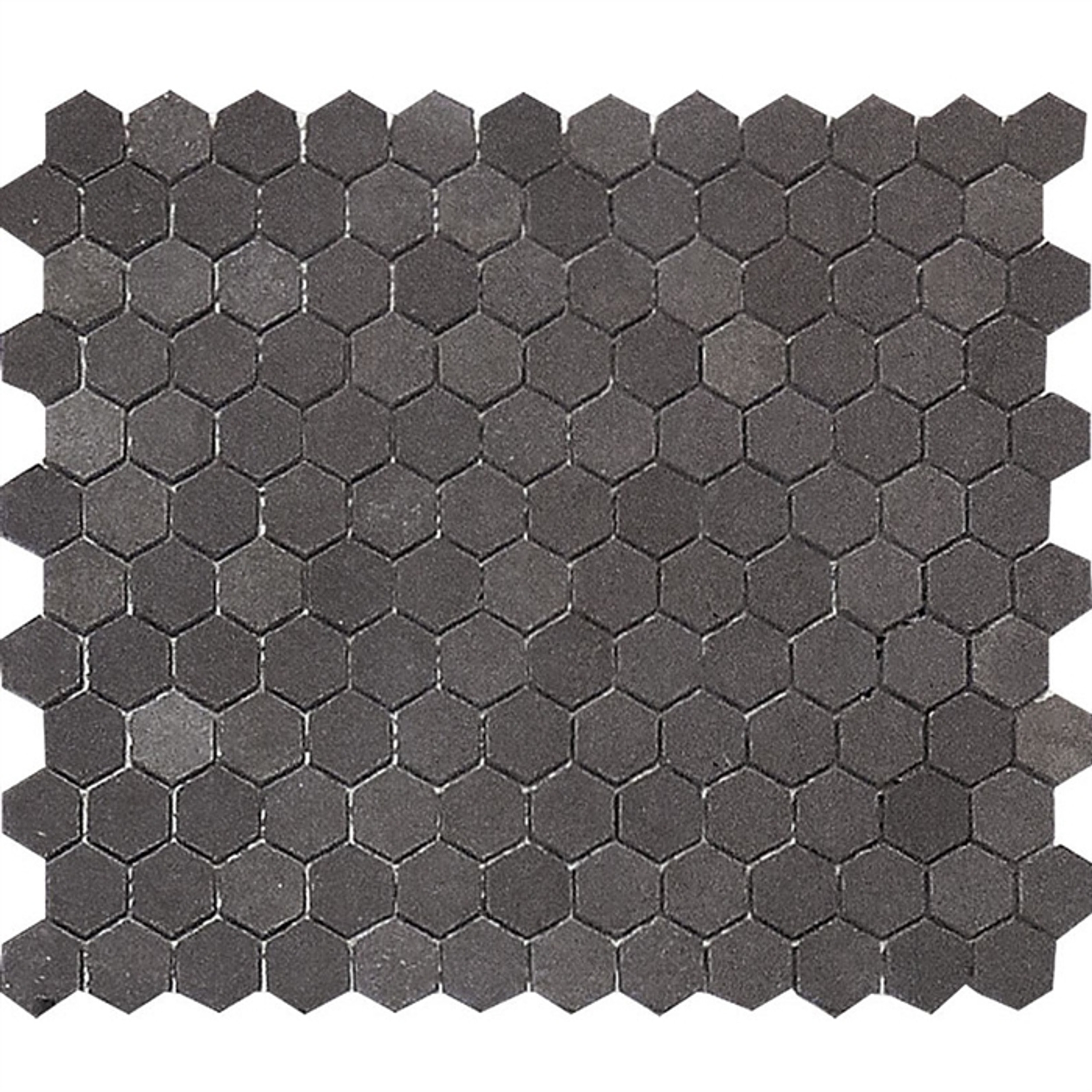 Basalt Gray Honed 1" Hexagons