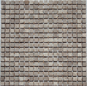 Emperador Light Tumbled  5/8x5/8 Mosaic Tiles Emperador Light Tumbled  5/8x5/8 Mosaic Tiles