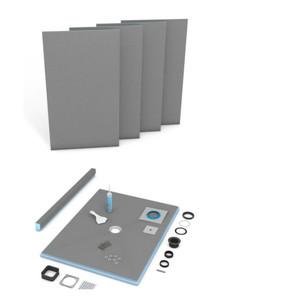 Wedi Fundo Primo 36 in. x 60 in. Shower Kit Center Drain US2000003