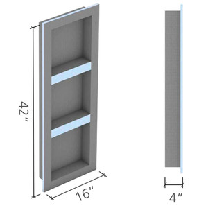 Wedi Shower Niches - 16" x 42" US3000024 Wedi Niche Wedi Shower Niches - 16" x 42" US3000024 Wedi Niche