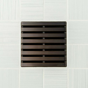 USG Durock Shower System- 5" Parallel Oil Rubbed Bronze Shower Drain Kit