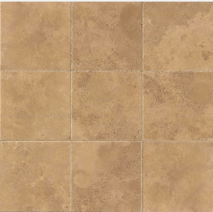 Noce Brushed Chiseled & Unfilled Travertine Tiles 18x18 Noce Brushed Chiseled & Unfilled Travertine Tiles 18x18