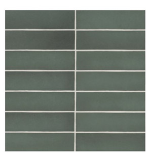 Fathom Green Matte 2.5"x10" Ceramic Wall Tiles Fathom Green Matte 2.5"x10" Ceramic Wall Tiles