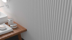 Stripes White Matte 3x12 Ceramic Wall Tile Stripes White Matte 3x12 Ceramic Wall Tile
