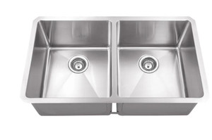 32" Undermount Double Basin Stainless Steel Kitchen Sink Model:HMS250