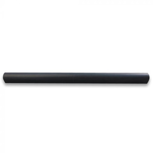 Nero Marquina Black Marble 3/4x12 Pencil Liner Trim Molding Honed Nero Marquina Black Marble 3/4x12 Pencil Liner Trim Molding Honed